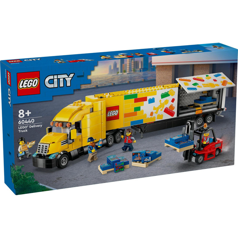 LEGO City 60440 Yellow Delivery Truck (1061 Pieces), Mainan, Building Block, Toys - Gambar 2
