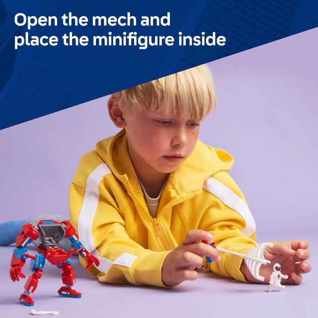LEGO Super Heroes 76308 Spider-Man Mech vs. Anti-Venom (107 Pieces), Building Block, Toys, Bricks - Gambar 4