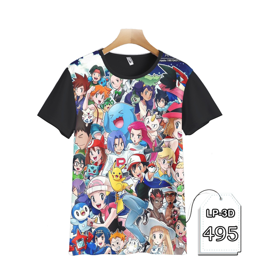 Pokemon Clothes Kids and Adults Cartoon TV Series Animation LP3D-495 ...