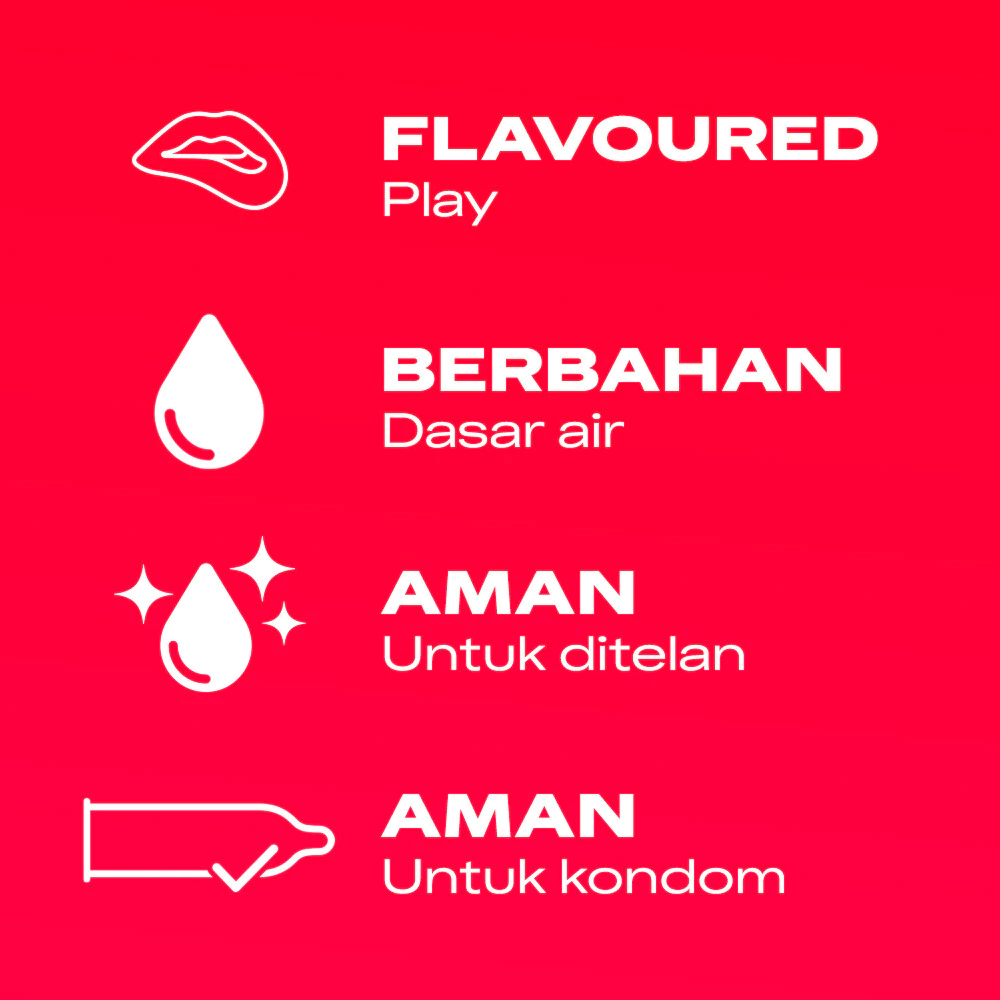 Durex Lube Play Sweet Strawberry Lubricant 50ml + Durex Fetherlite 12s - Kondom Tipis dan Lubrikan Bersensasi & Aroma - Gambar 4