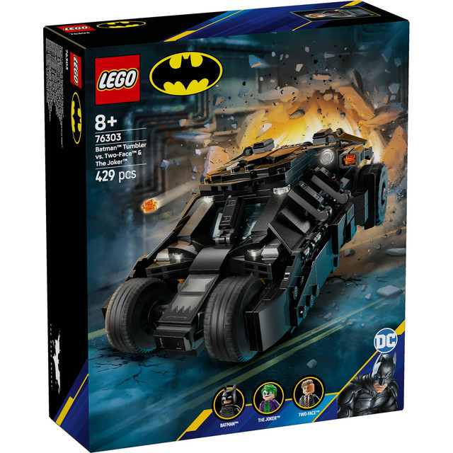 LEGO Super Heroes 76303 Batman Tumbler vs. Two-Face & The Joke (429 Pieces), Building Block, Toys, Bricks - Gambar 2