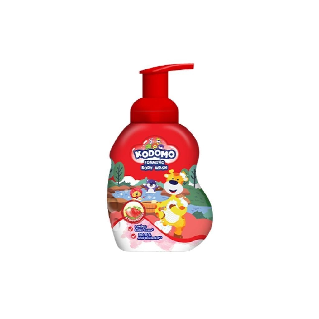 Kodomo Shower Strawberry Botol 250 ml x2 - Gambar 2
