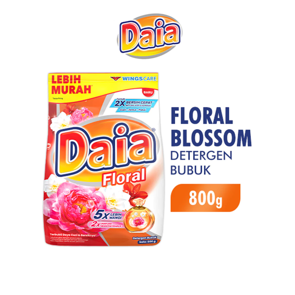 Daia Detergen Bubuk Floral 800 g