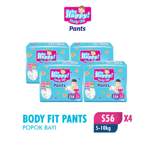 Baby Happy Pants Popok Bayi Celana S 56 x4