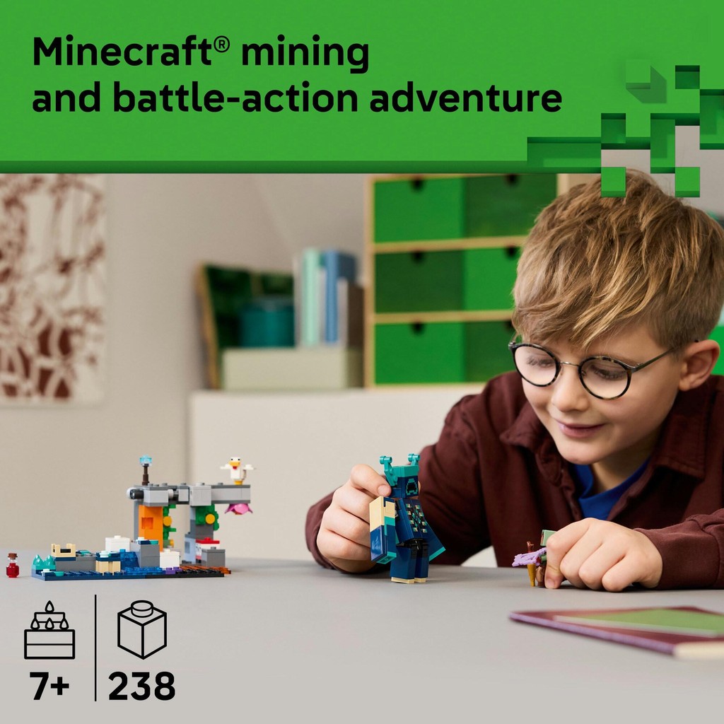 LEGO Minecraft 21274 The Warden Encounter (238 Pieces), Building Block, Toys, Bricks - Gambar 3