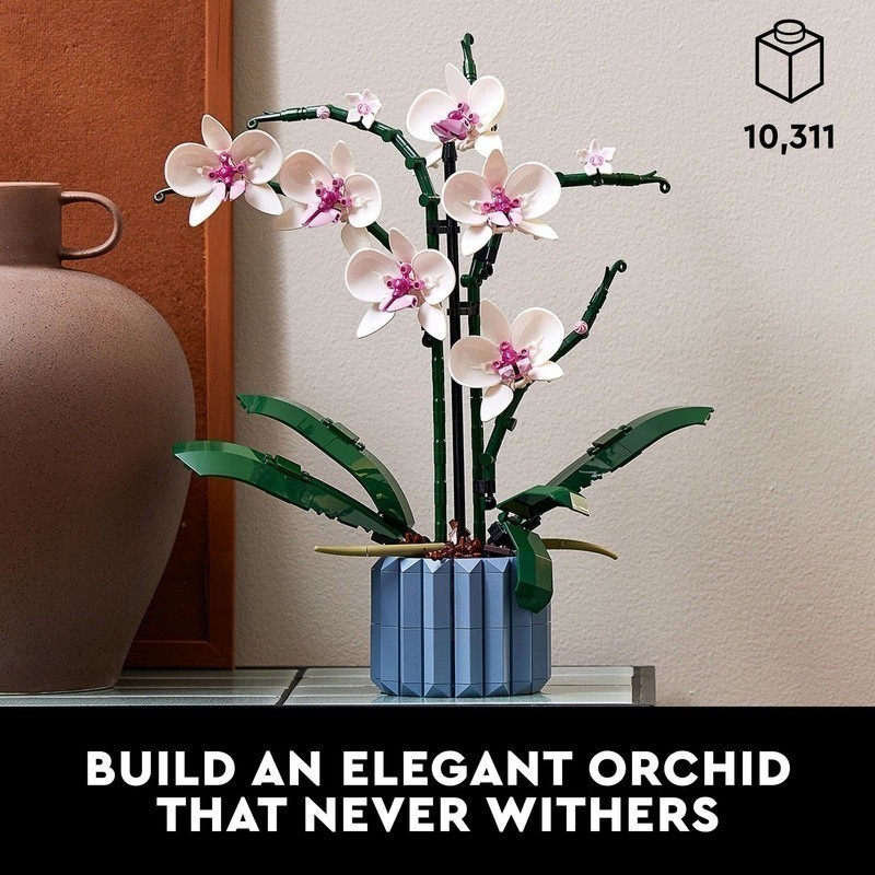 LEGO Botanicals 10311 Orchid (608 Pieces), Building Block, Toys, Bricks - Gambar 3