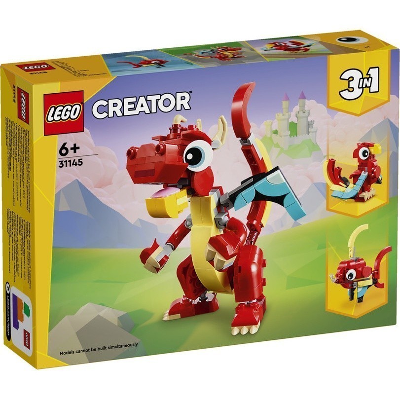 LEGO Creator 31145 Red Dragon (149 Pieces), Building Block, Toys, Bricks - Gambar 2