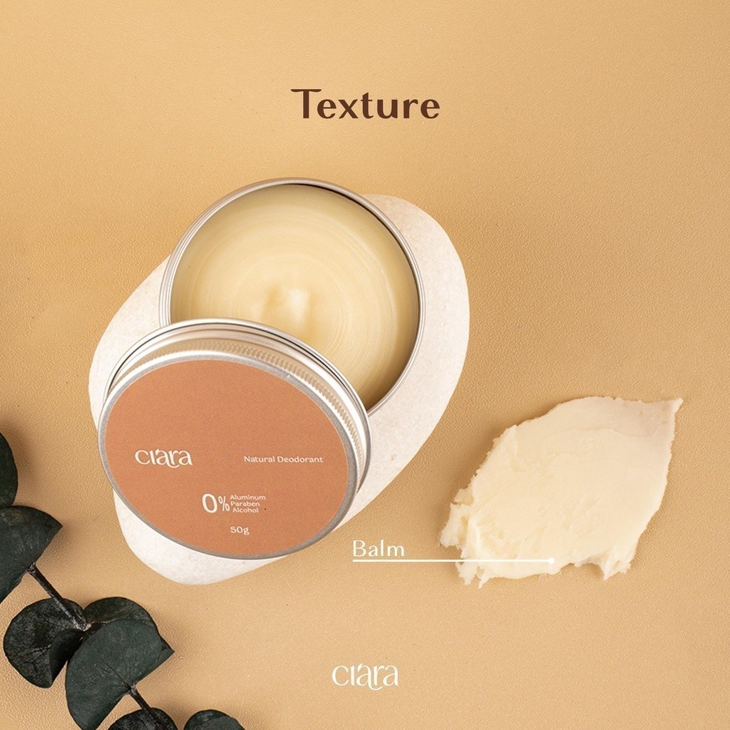 Ciara Natural Deodorant Penghilang Bau Badan Dan Ketiak Natural Anti Odor 30/50gr - Gambar 4