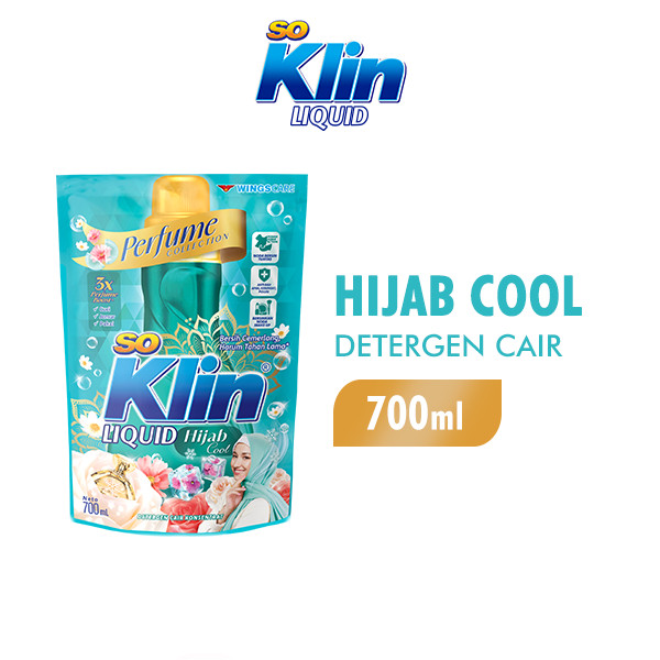 Soklin Deterjen Cair Hijab Pouch 700 ml x2 - Gambar 2
