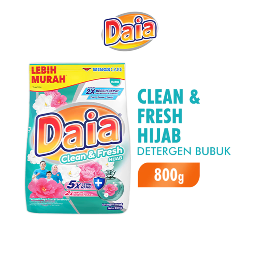 Daia Detergen Bubuk Clean & Fresh Hijab 800 g
