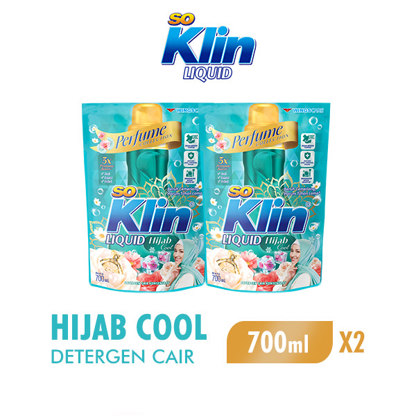 Soklin Deterjen Cair Hijab Pouch 700 ml x2