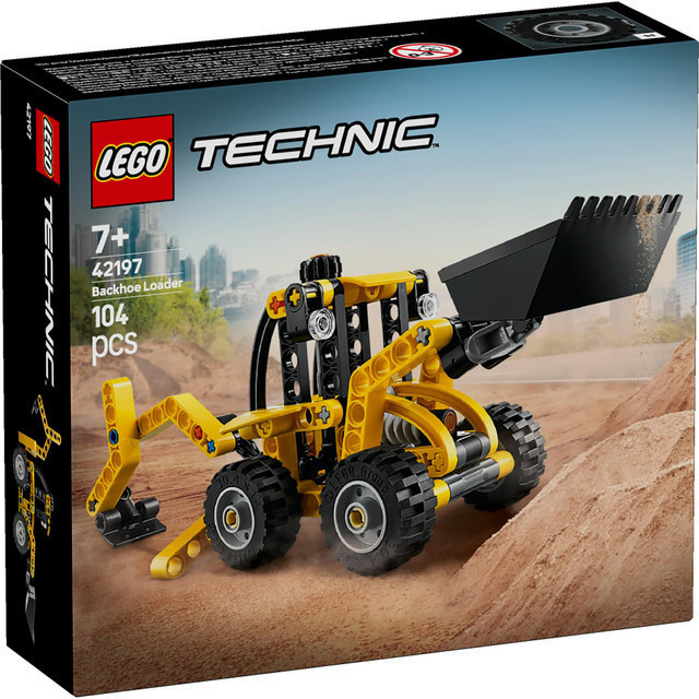 LEGO Technic 42197 Backhoe Loader (104 Pieces), Building Block, Toys, Bricks - Gambar 2