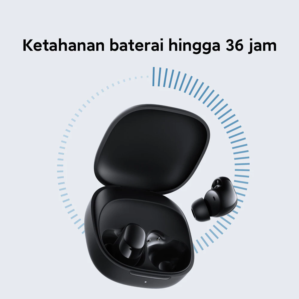 Xiaomi Redmi Buds 6 Play | Bluetooth 5.4 | Baterai Hingga 36 Jam | Xiaomi Earbuds App Support | Nyaman Digunakan [Official Store] - Gambar 3