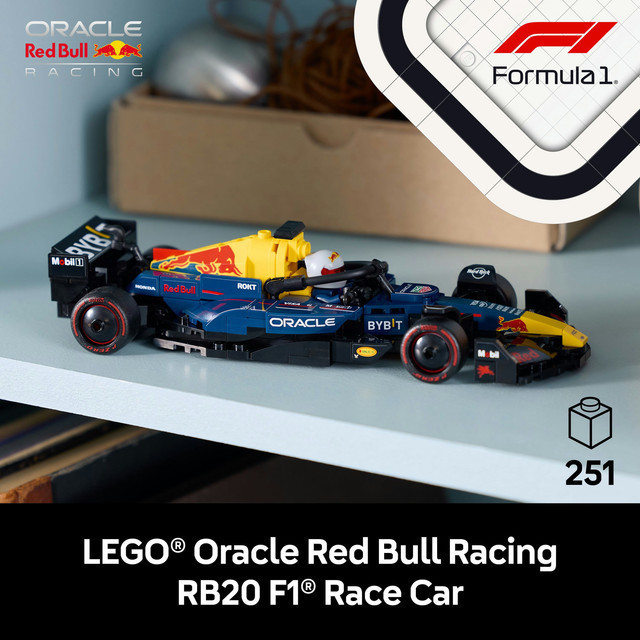 LEGO Speed Champions 77243 Oracle Red Bull Racing RB20 F1 Race Car (251 Pieces), Building Block, Toys, Bricks - Gambar 3