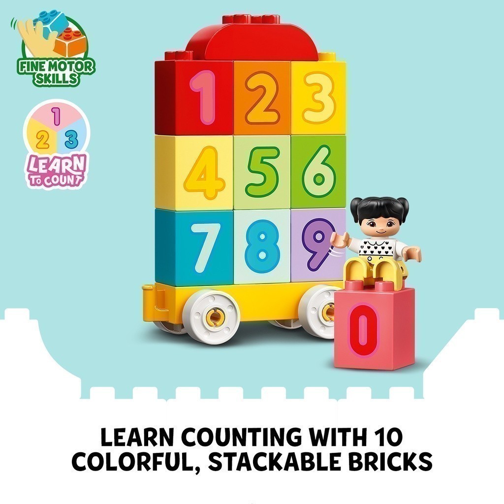 LEGO DUPLO 10954 Number Train - Learn To Count (23 Pieces), Building Block, Toys, Mainan Block - Gambar 3