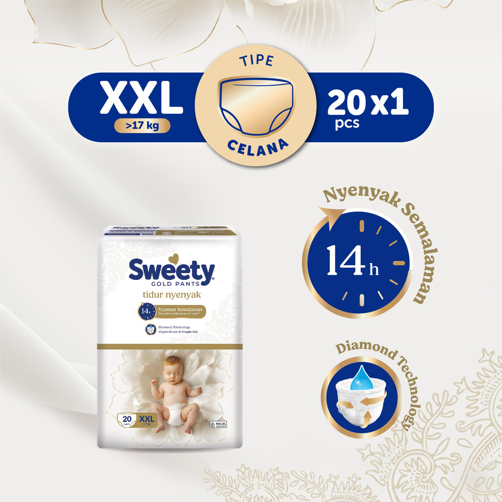 Sweety Gold Pants Tidur Nyenyak XXL 20s