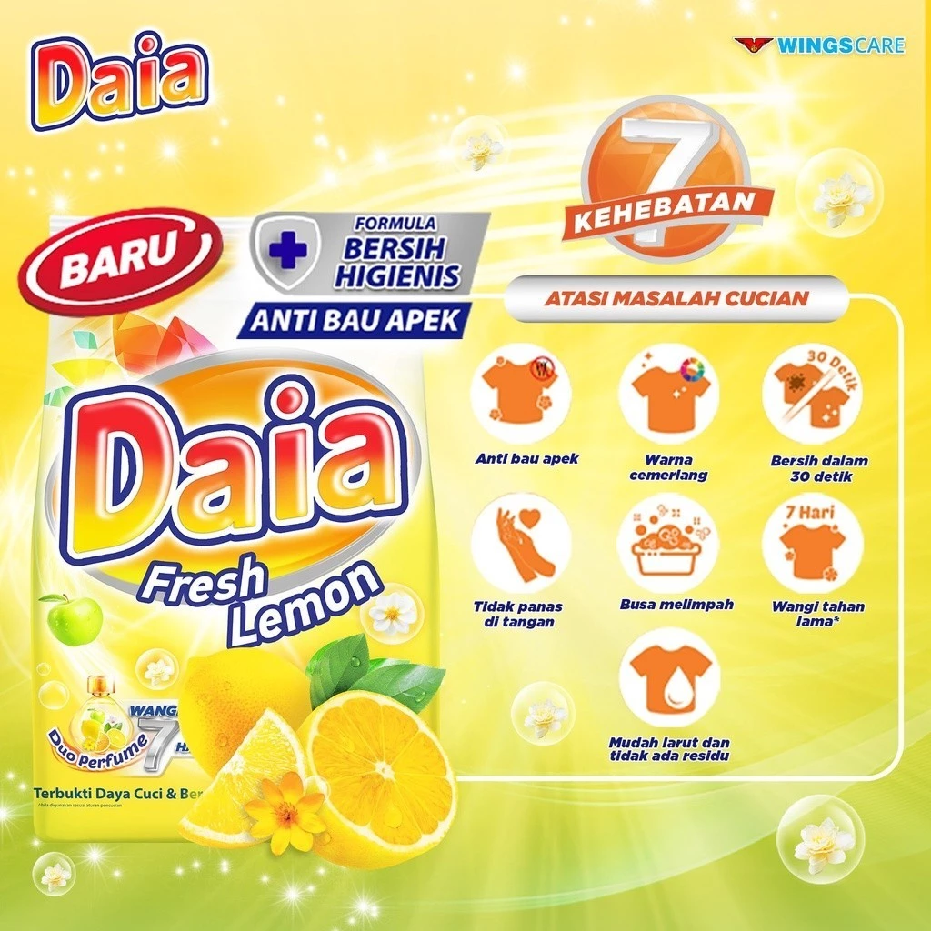 Daia Detergen Bubuk Fruity 800 g - Gambar 3