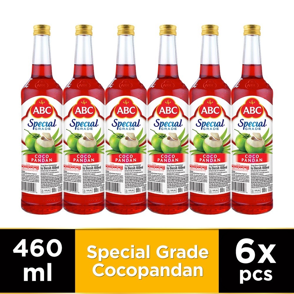 ABC Sirup Special Grade Cocopandan 460 ml - Multi Pack 6 pcs - Gambar 3