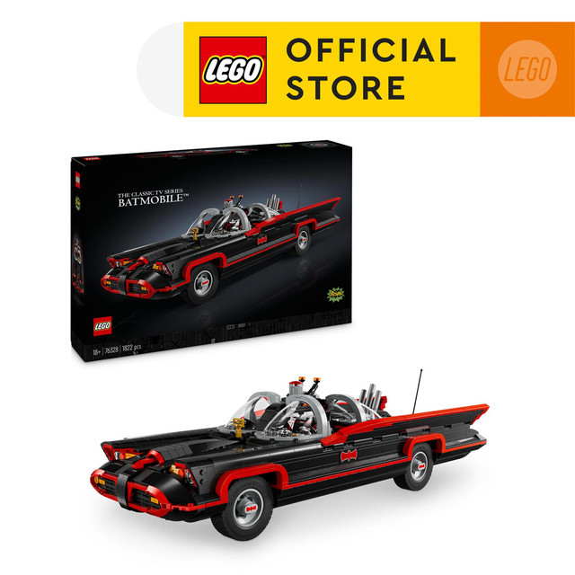 LEGO Super Heroes 76328 Batman: The Classic TV Series Batmobile (1822 Pieces), Building Block, Toys, Bricks