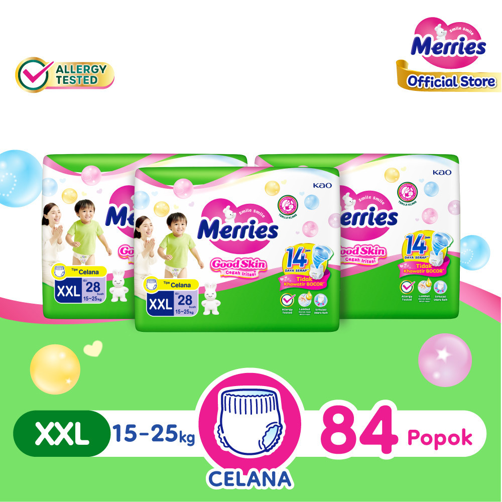 Merries Pants Good Skin XXL 28 Triple Pack