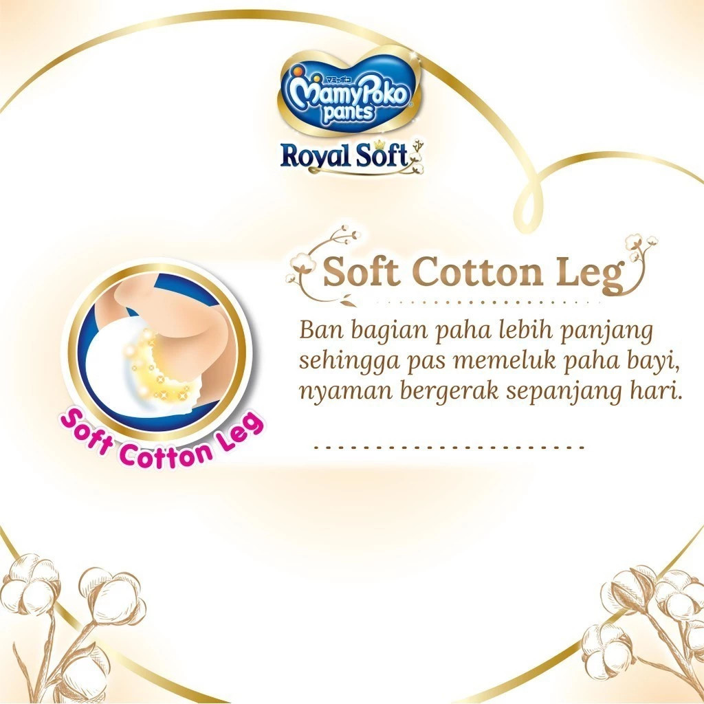 MamyPoko Pants Royal Soft Organic Cotton - M 64 - Boys - 2 Packs - Gambar 4