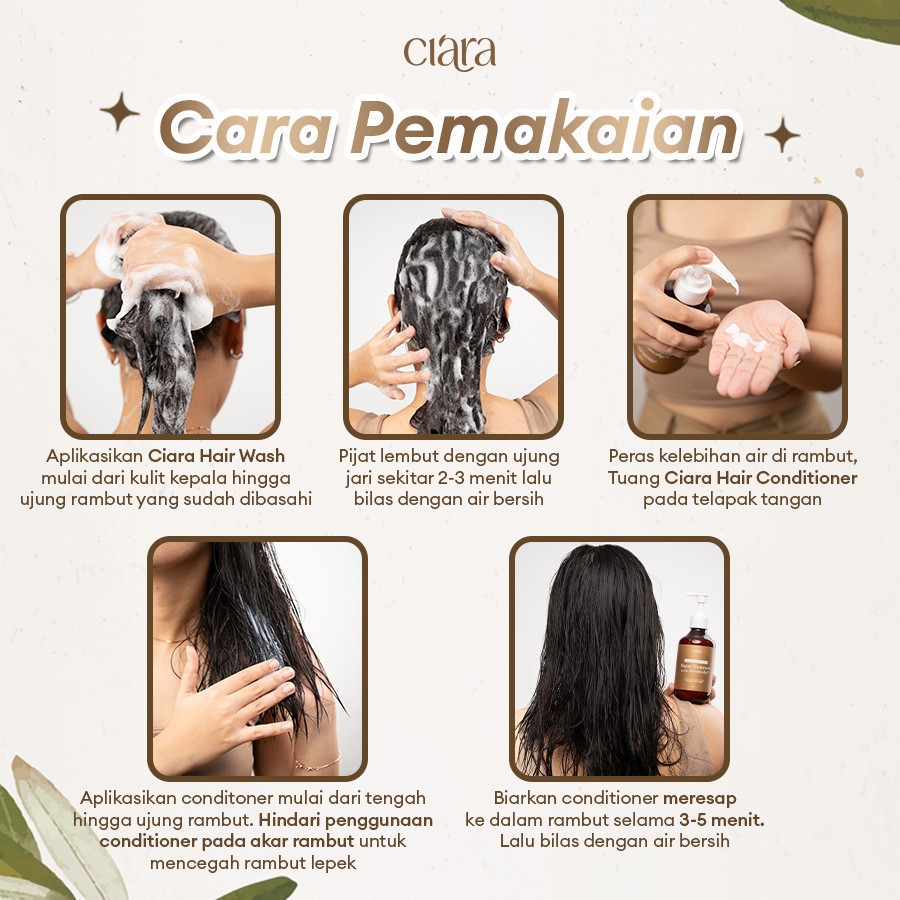Ciara Hair Wash & Conditioner Repair Treatment With Kerascalp Kondisioner rambut rusak conditioner rambut bercabang rambut patah conditioner rambut rusak rambut ketombe conditioner hair fall shampo rambut kering hair wash sampo rambut rusak sampo ketombe - Gambar 2