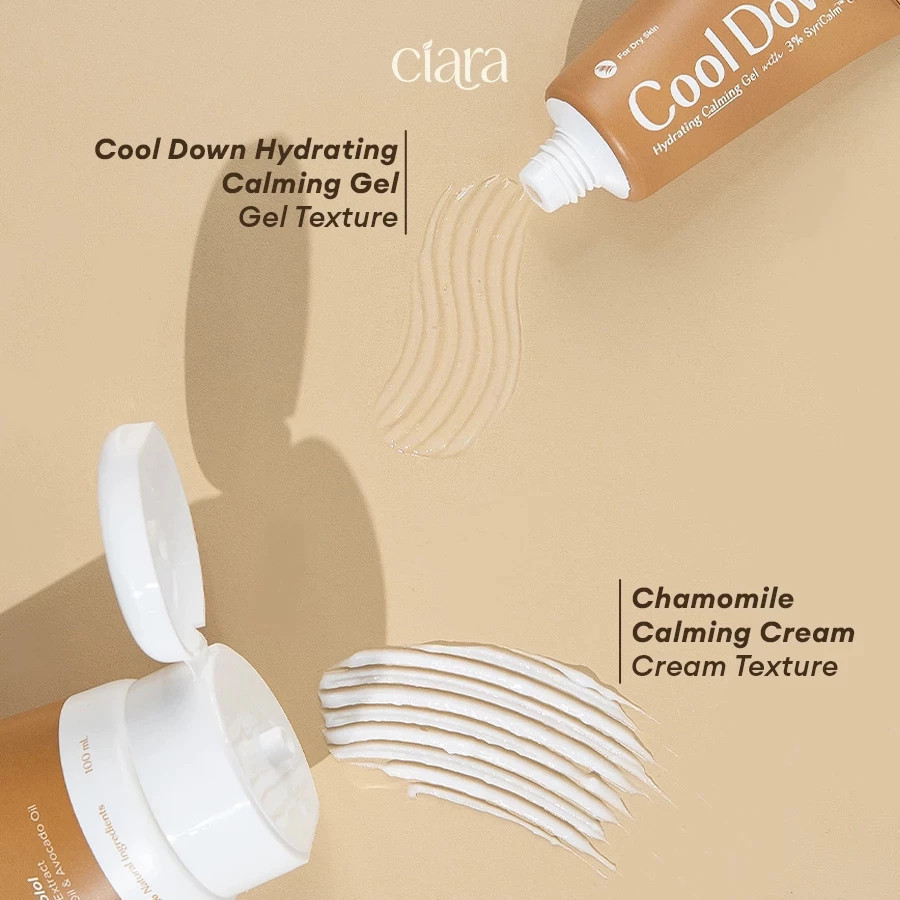 Ciara Cool Down Hydrating Calming Gel X Ciara Chamomile Calming / Bantu menyamarkan tampilan bekas luka pada kulitt / Bantu menjaga kelembapan & hidrasi kulit / Membantu mengurangi rasa tidak nyaman pada kulit - Gambar 3