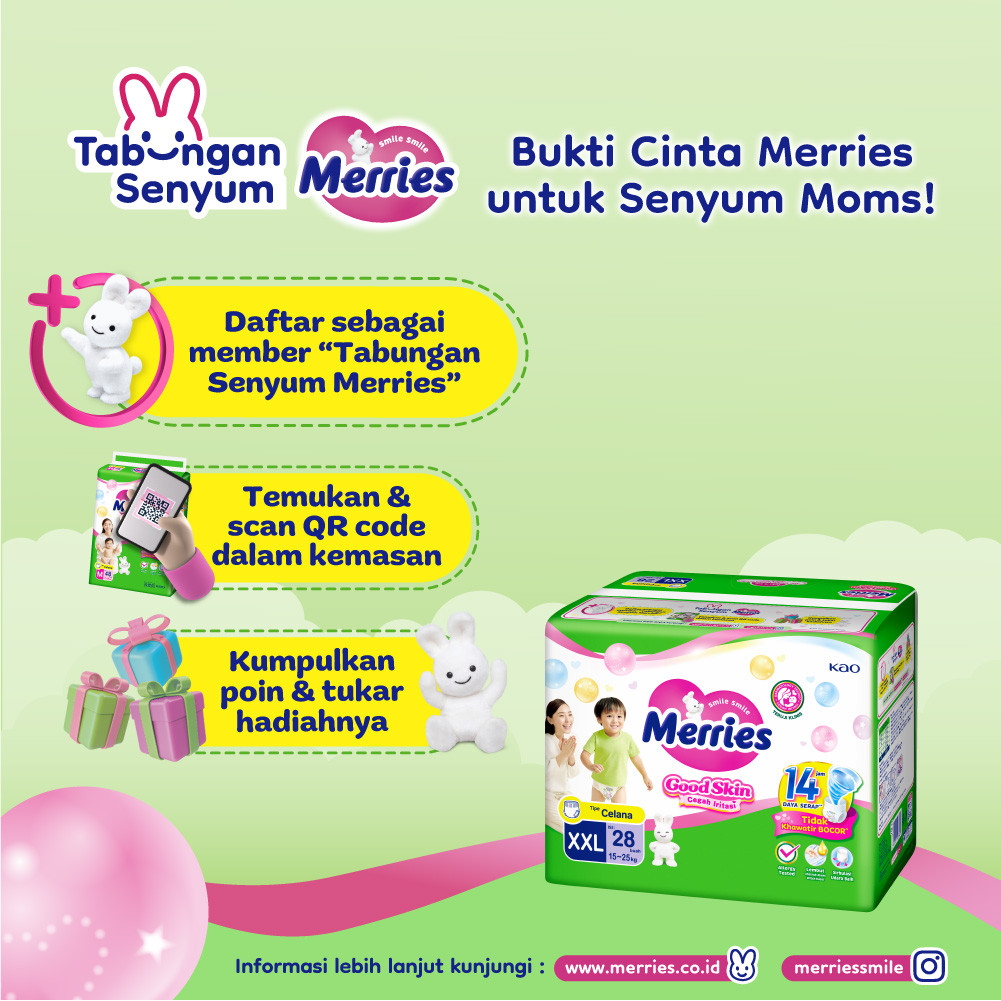 Merries Pants Good Skin XXL 28 Triple Pack - Gambar 2