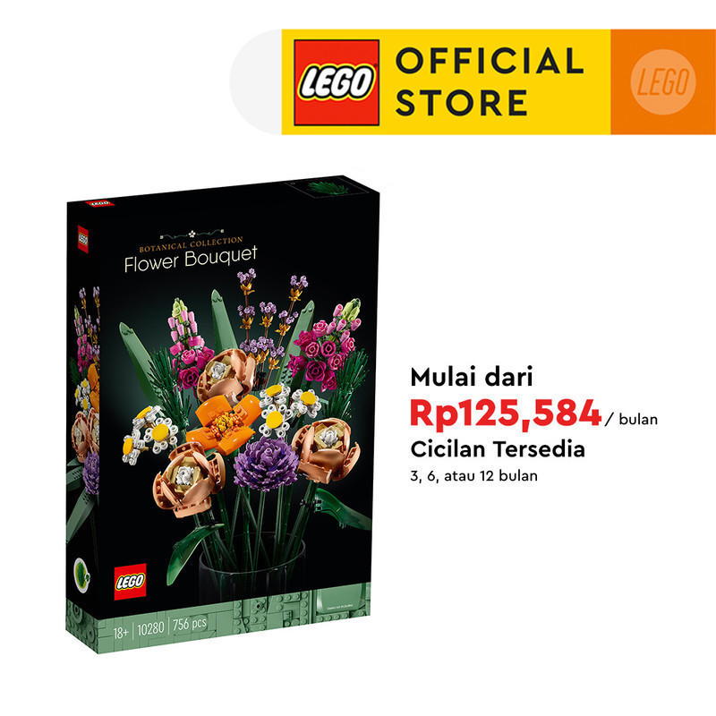 LEGO Botanicals 10280 Flower Bouquet (756 Pieces), Building Block, Toys, Bricks