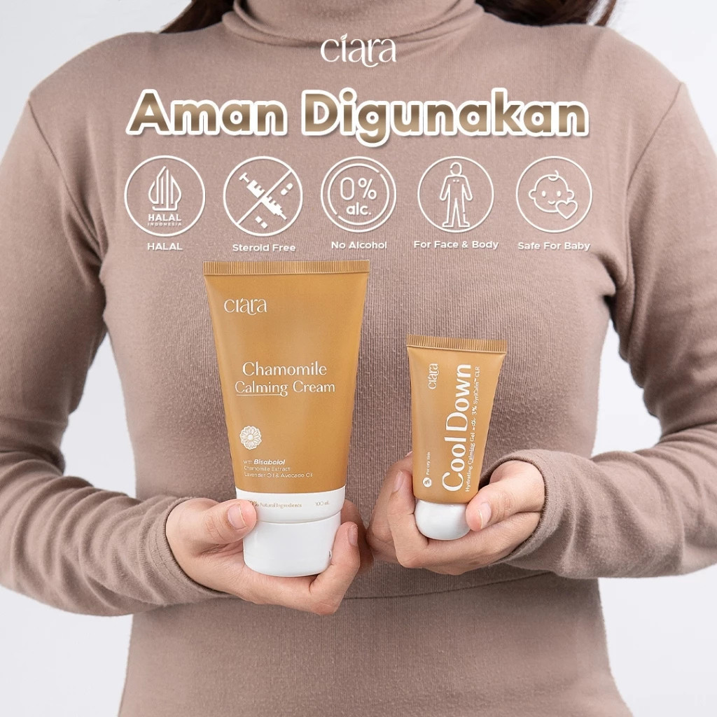 Ciara Cool Down Hydrating Calming Gel X Ciara Chamomile Calming / Membantu menjaga kelembapan & hidrasi kulit / Membantu mengurangi rasa tidak nyaman pada kulit - Gambar 4