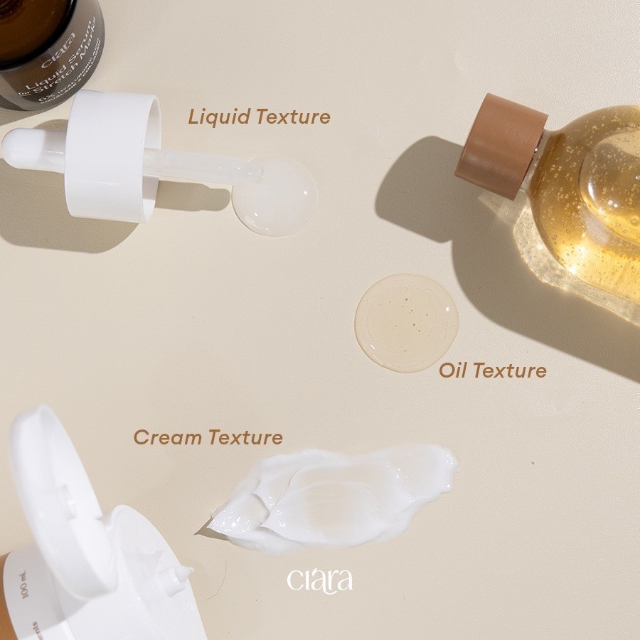 Ciara Chamomile Calming Cream X Stretchmarks Treatment Oil X Liquid Serum For Stretchmarks / Membantu menyamarkan tampilan bekas luka pada kulit / Membantu menjaga kelembapan & hidrasi kulit / Membantu mengurangi rasa tidak nyaman pada kulit - Gambar 3