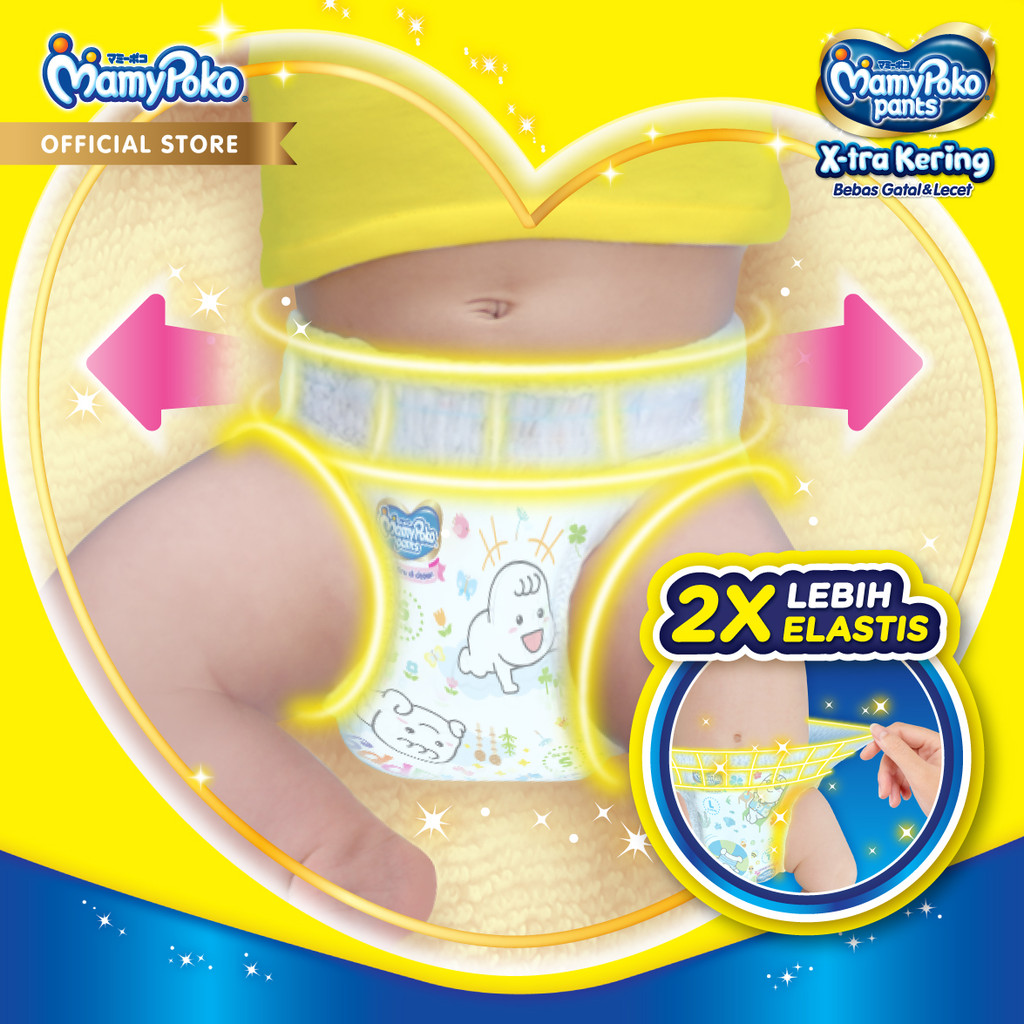 MamyPoko Pants X-tra Kering - M 48 - 2 Packs - Gambar 4