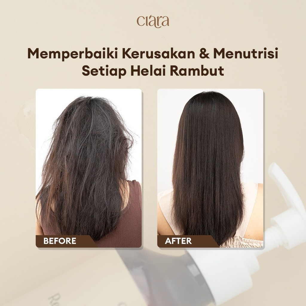 Ciara Hair Wash & Conditioner Repair Treatment With Kerascalp Kondisioner rambut rusak conditioner rambut bercabang rambut patah conditioner rambut rusak rambut ketombe conditioner hair fall shampo rambut kering hair wash sampo rambut rusak sampo ketombe - Gambar 3