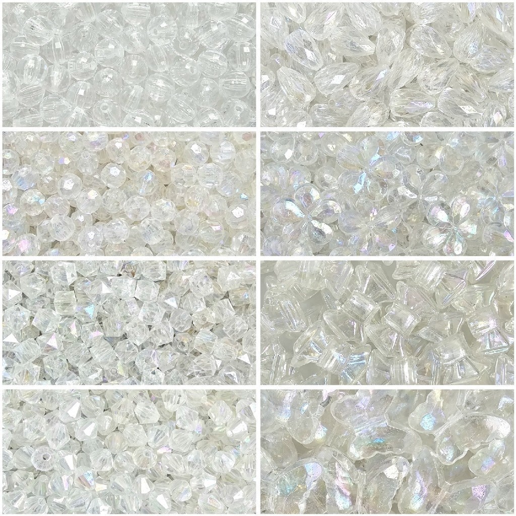 (50gr) Transparent Shiny Clear AB Beads DIY Beads - BH061 (DIY ...