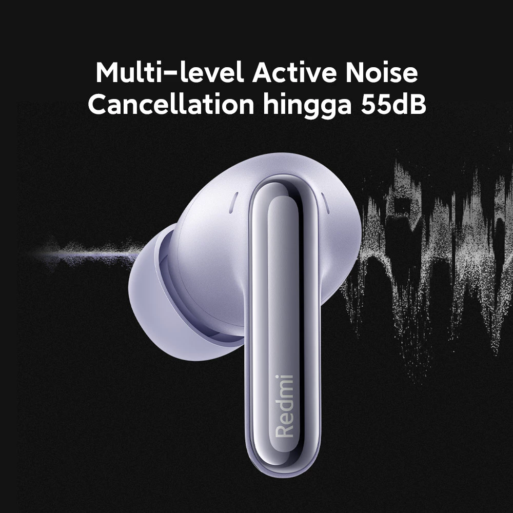Xiaomi Redmi Buds 6 Pro | Audio resolusi tinggi LDAC | Peredam kebisingan 55 dB | Peredam kebisingan superluas hingga 4 kHz [Official Store] - Gambar 4