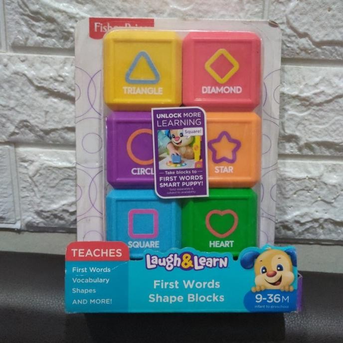 Fisher Price Laugh & Learn first words shape blocks educational ...