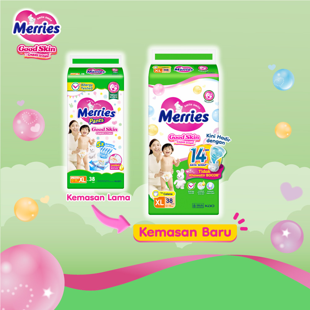 Merries Pants Good Skin XL 38 Triple Pack - Gambar 4