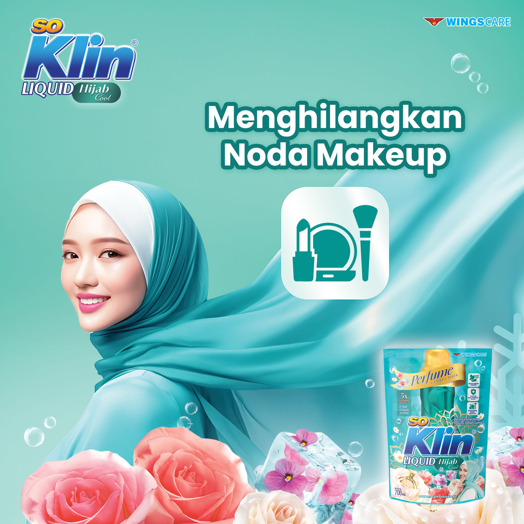 Soklin Deterjen Cair Hijab Pouch 700 ml x2 - Gambar 3
