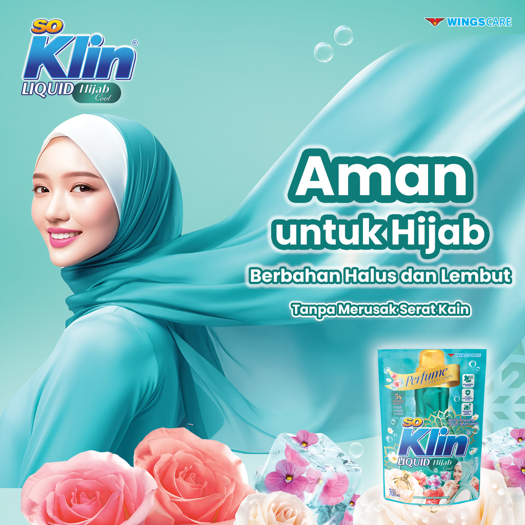 Soklin Deterjen Cair Hijab Pouch 700 ml x2 - Gambar 4