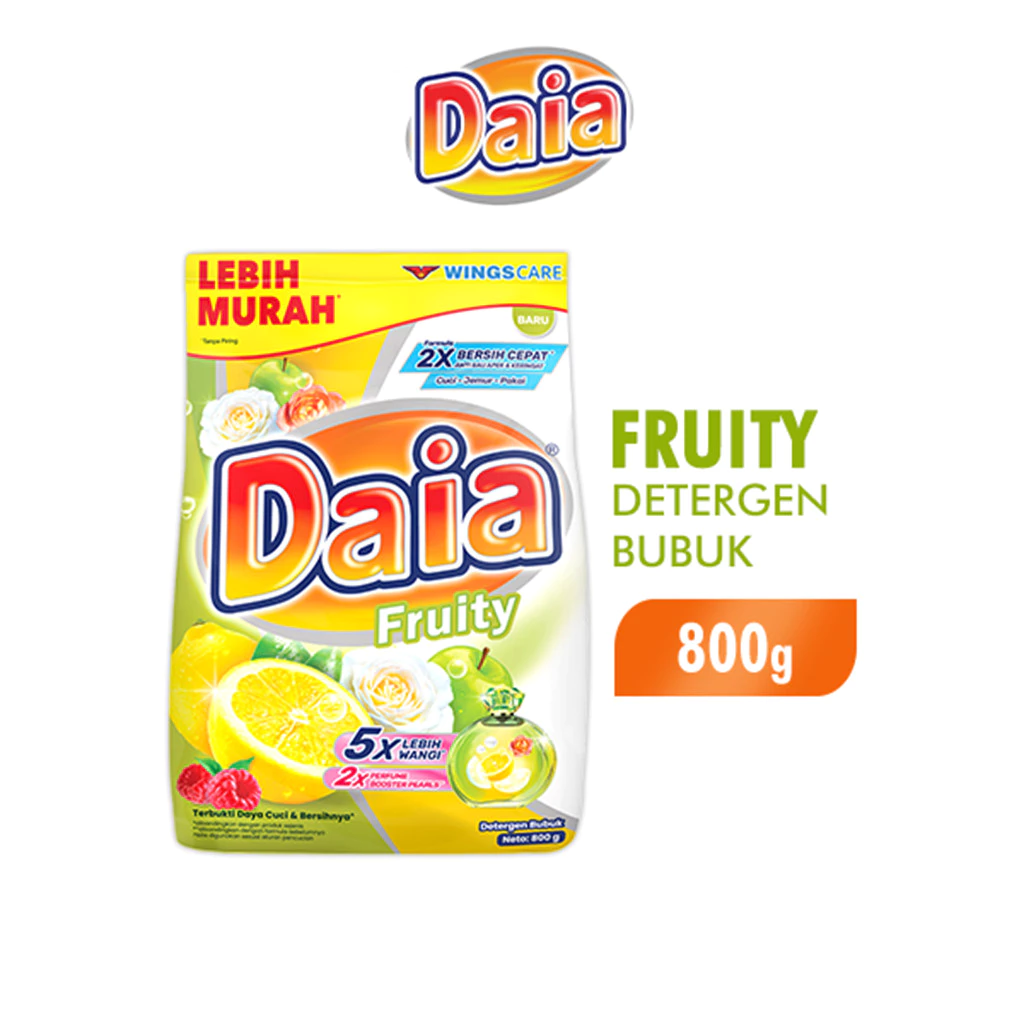 Daia Detergen Bubuk Fruity 800 g
