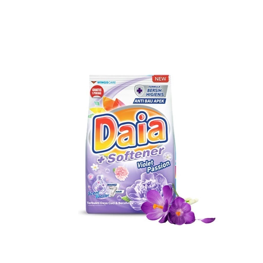 Daia Detergen Bubuk + Softener Violet Passion 800 g - Gambar 3