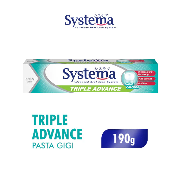 Systema Pasta Gigi Triple Advance Tube 190 gr x2 - Gambar 2