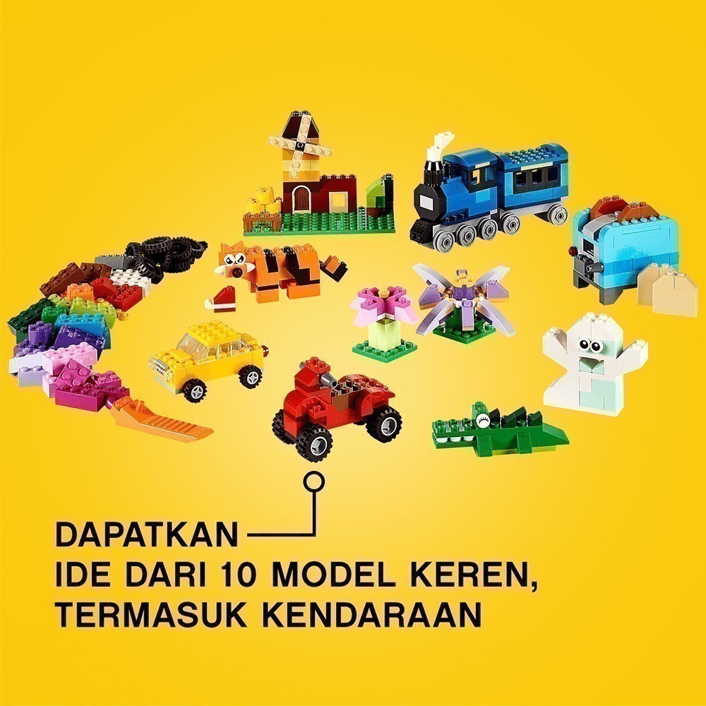 LEGO Classic 10696 Medium Creative Brick Box (484 Pieces), Building Block, Toys, Bricks - Gambar 4