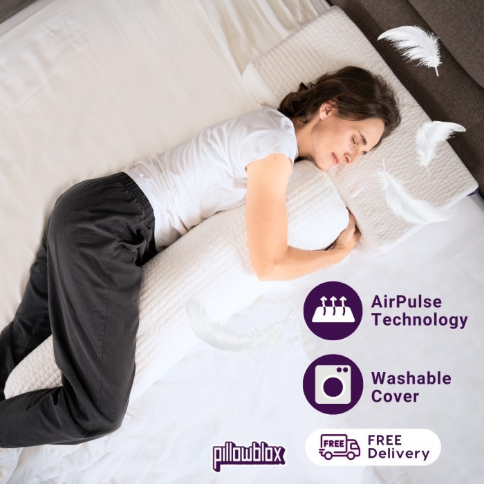 PILLOW BLOX Natural Latex Bolster (Rolling) With AirPluse Technology ...