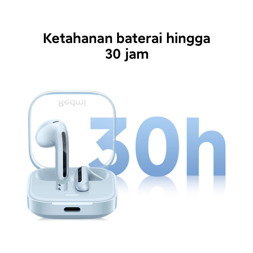 Xiaomi Redmi Buds 6 Active | Google Fast Pair | Baterai Hingga 30 Jam | Audio Spasial | IPX 4 [Official Store] - Gambar 3