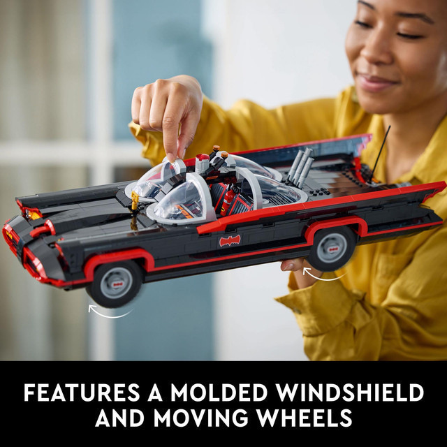 LEGO Super Heroes 76328 Batman: The Classic TV Series Batmobile (1822 Pieces), Building Block, Toys, Bricks - Gambar 4