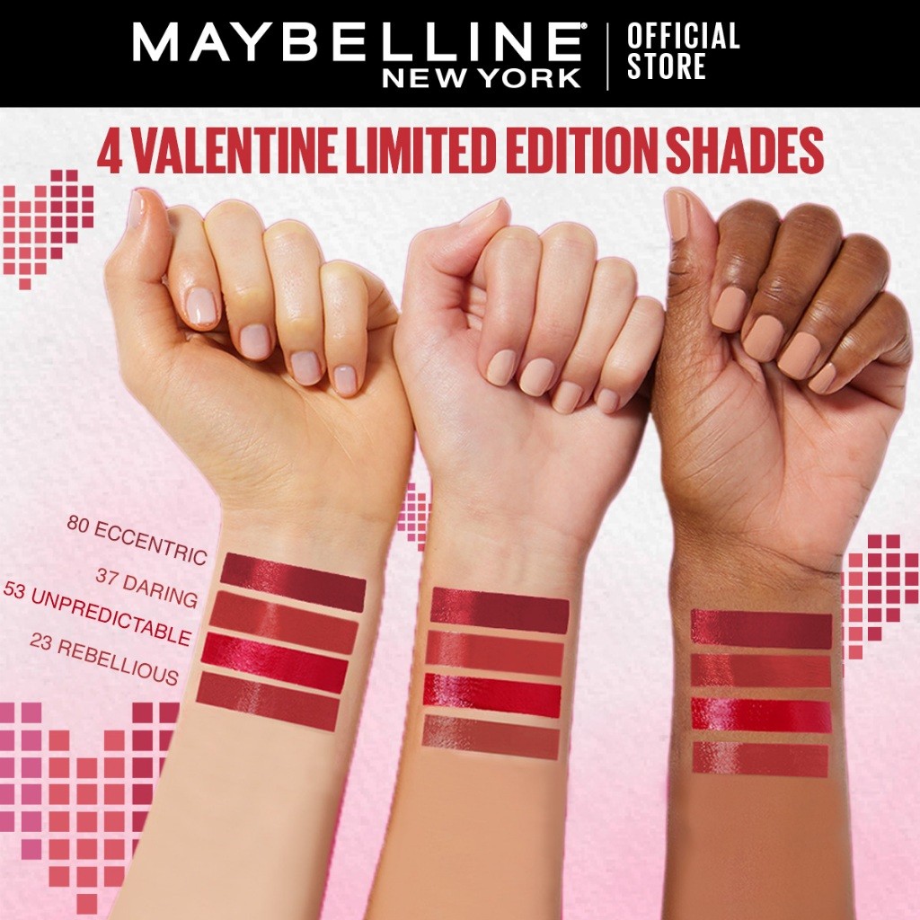 MAYBELLINE OFFICIAL Superstay Vinyl Ink 4.2 ml LIMITED EDITION - Shiny Pigmented Liquid Lipstik Lipstick - Gambar 3