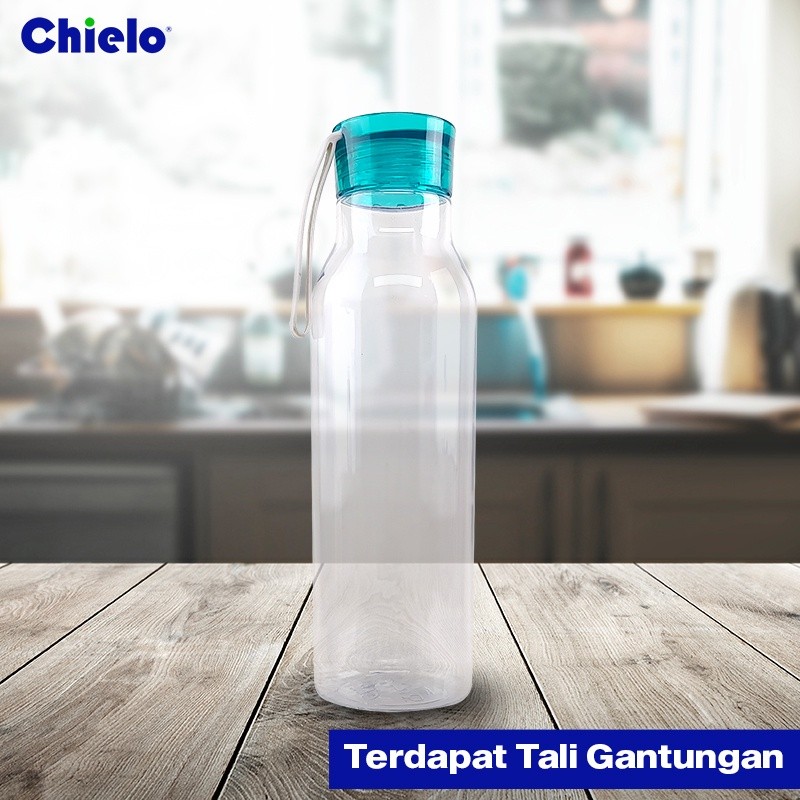 CHIELO Botol Minum Premium Tumbler Colada 500 ml Plastik Transparan Water Bottle BPA Free - Gambar 4