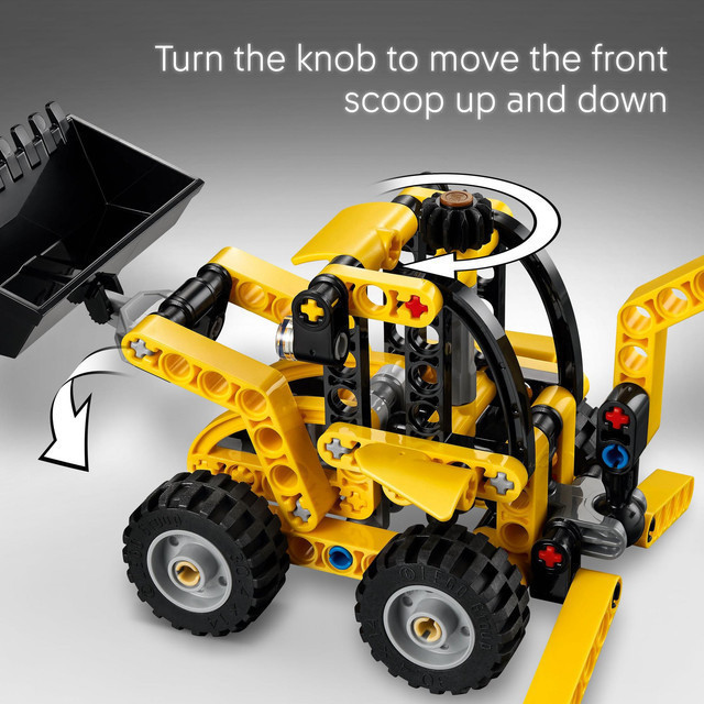 LEGO Technic 42197 Backhoe Loader (104 Pieces), Building Block, Toys, Bricks - Gambar 4
