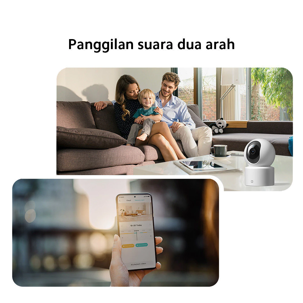 Xiaomi Smart Camera C301/ CCTV Indoor / 2K Ultra-clear HD / 3MP / AI Pendeteksi Manusia / Rotasi 360° dan Vertikal 107° / Fitur Call 2 Arah [ Official Store ] - Gambar 4